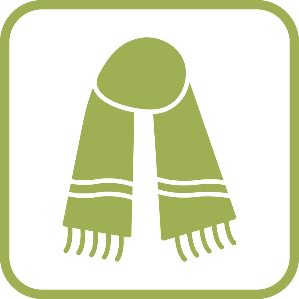 icône de vecteur d'écharpe chaude