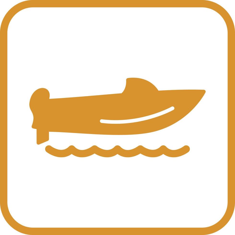 icône de vecteur de bateau de vitesse