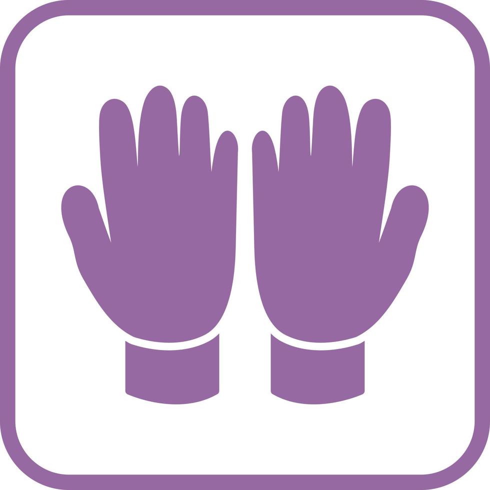 icône de vecteur de gants de jardinage