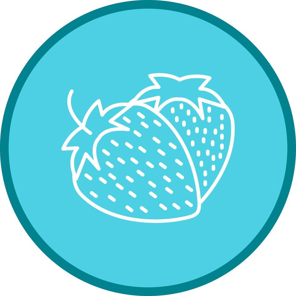 icône de vecteur de fraise
