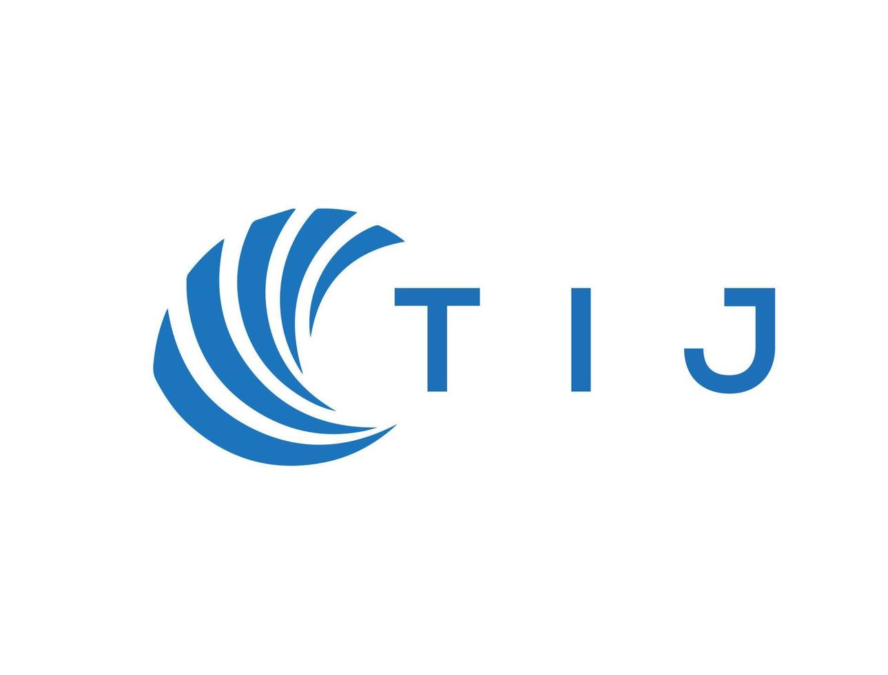 tij lettre logo conception sur blanc Contexte. tij Créatif cercle lettre logo concept. tij lettre conception. vecteur