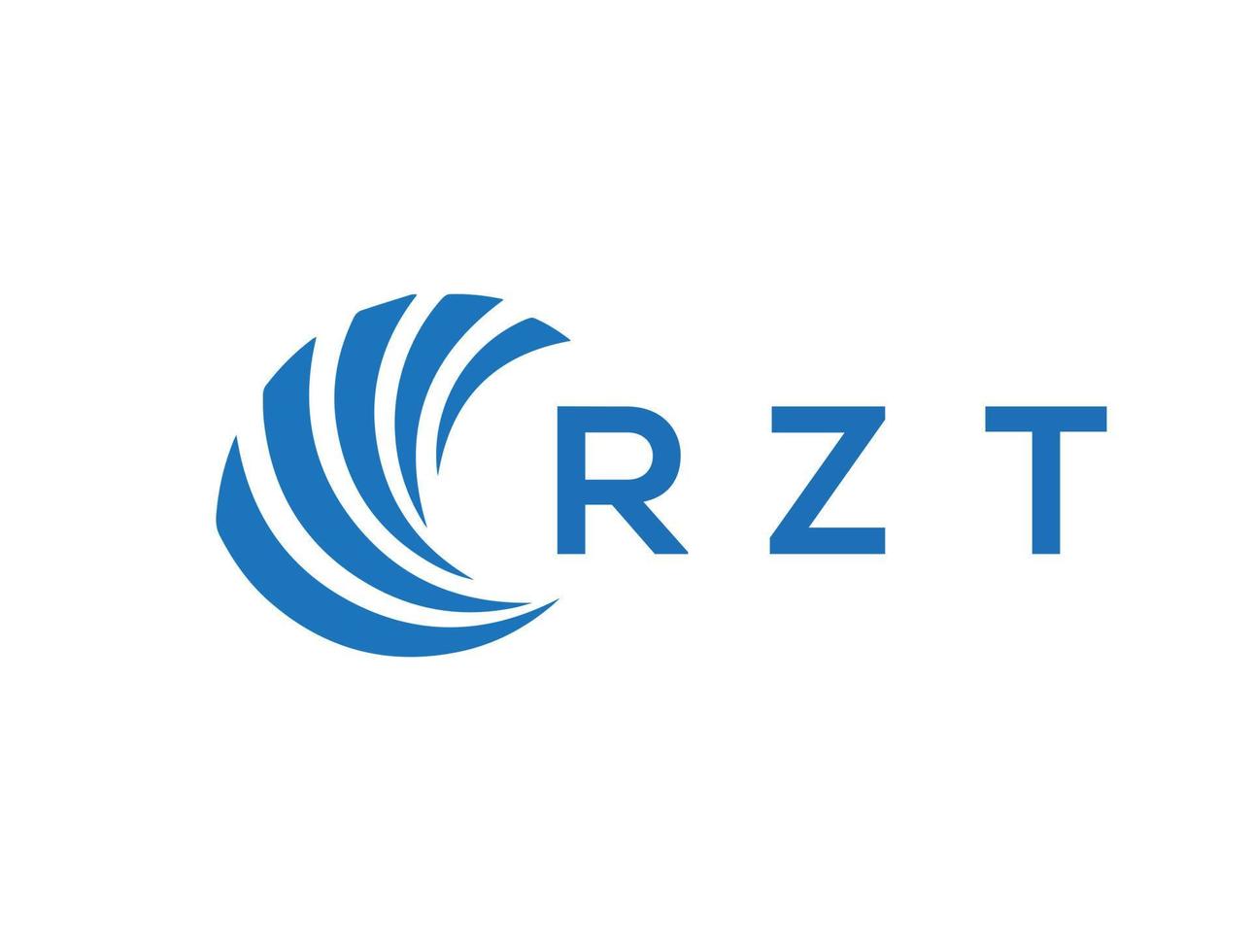 rzt lettre logo conception sur blanc Contexte. rzt Créatif cercle lettre logo concept. rzt lettre conception. vecteur