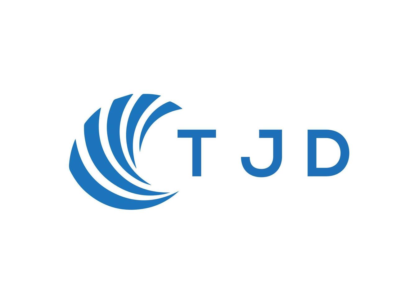 tjd lettre logo conception sur blanc Contexte. tjd Créatif cercle lettre logo concept. tjd lettre conception. vecteur