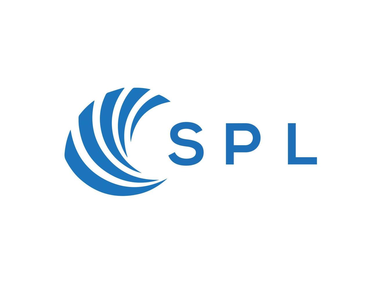 spl lettre logo conception sur blanc Contexte. spl Créatif cercle lettre logo concept. spl lettre conception. vecteur