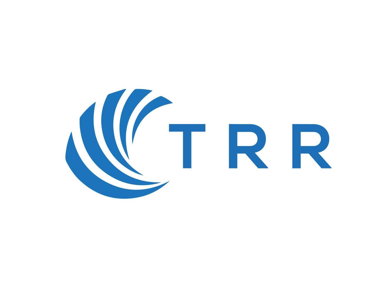 trr lettre logo conception sur blanc Contexte. trr Créatif cercle lettre logo concept. trr lettre conception. vecteur