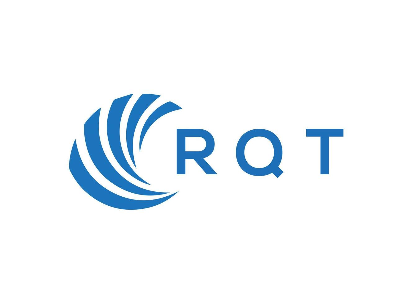 rqt lettre logo conception sur blanc Contexte. rqt Créatif cercle lettre logo concept. rqt lettre conception. vecteur