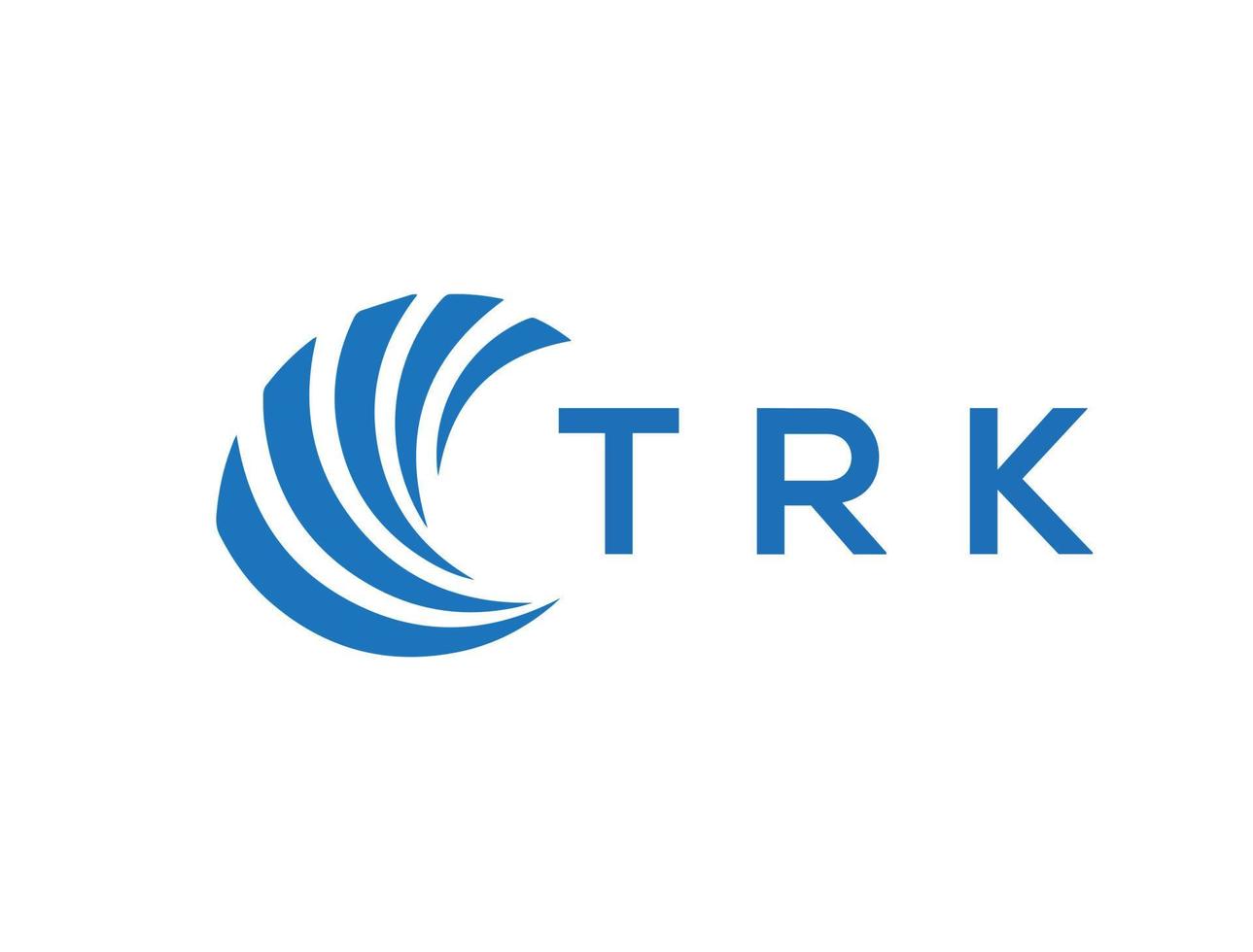 trk lettre logo conception sur blanc Contexte. trk Créatif cercle lettre logo concept. trk lettre conception. vecteur