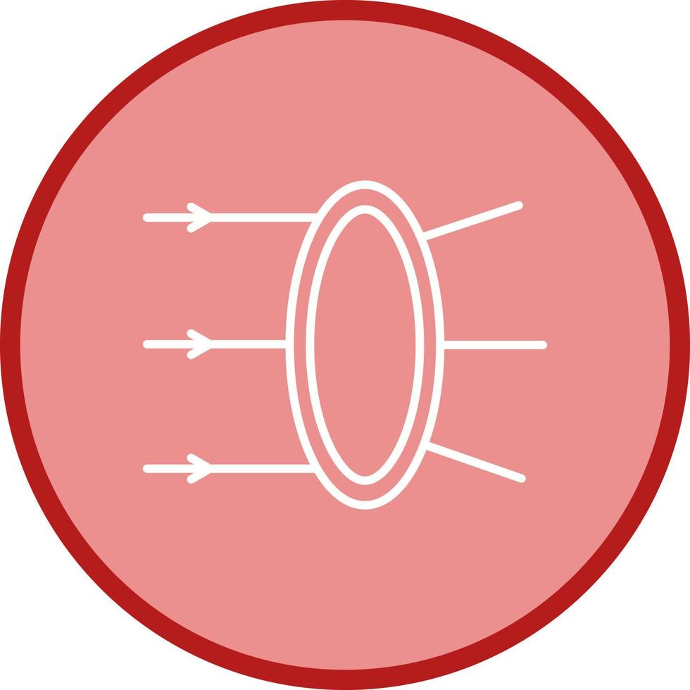 icône de vecteur de réfraction