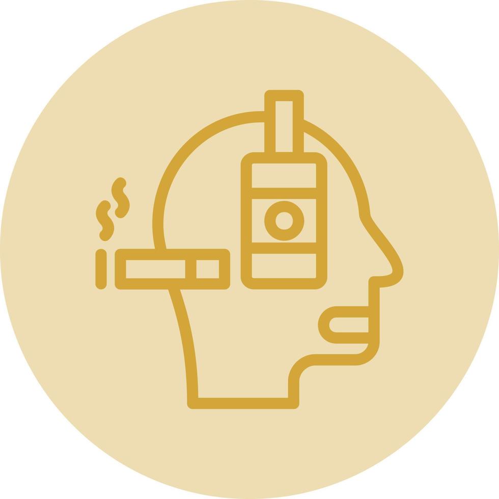 conception d'icône de vecteur d'alcoolisme