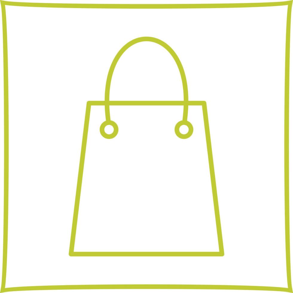 icône de vecteur de sac à provisions unique