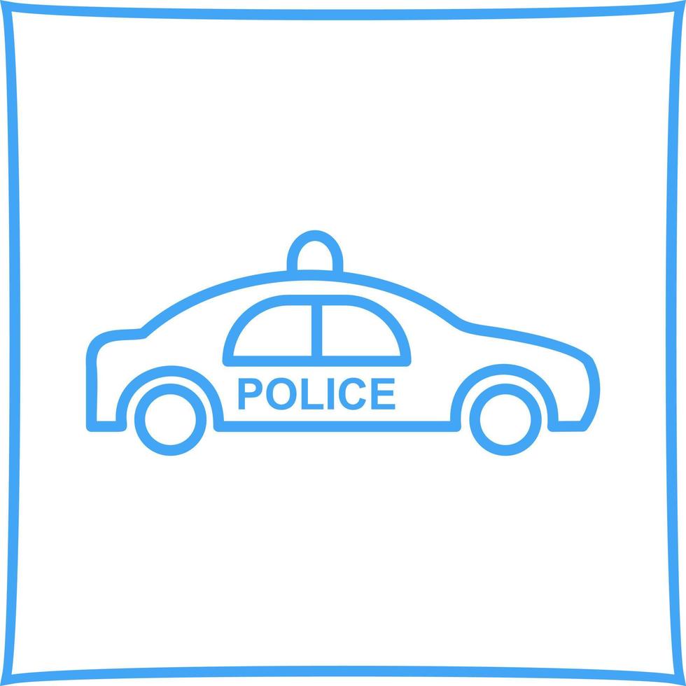 icône de vecteur de voiture de police