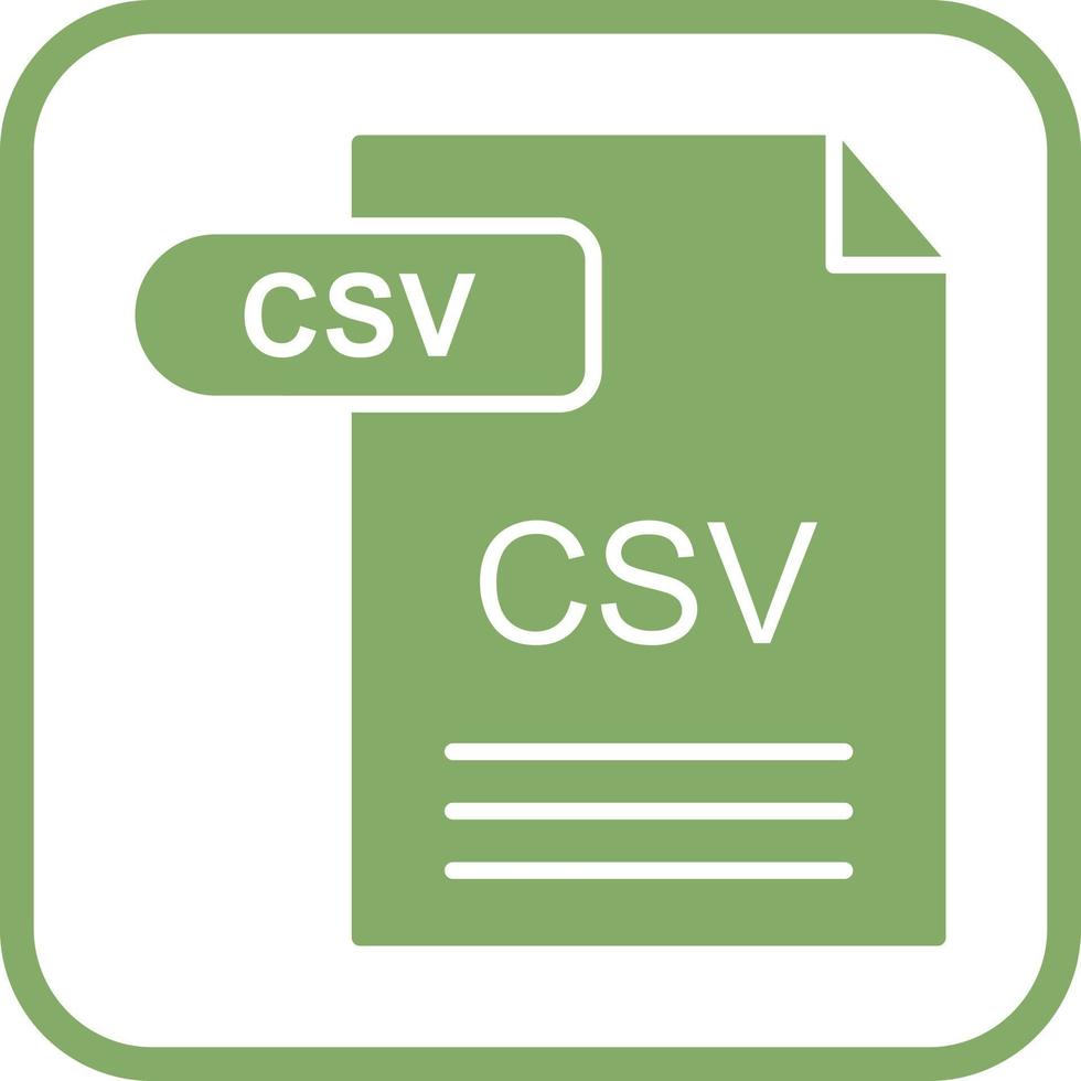 icône de vecteur csv