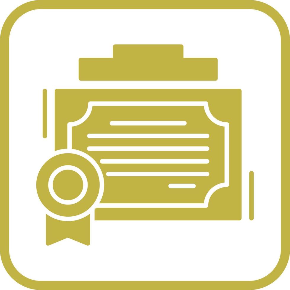icône de vecteur de certificat
