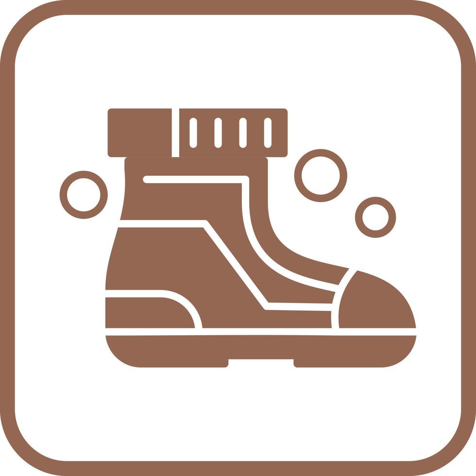 icône de vecteur de chaussures de ski