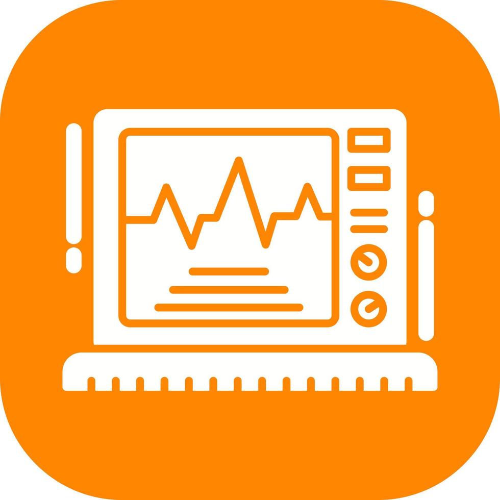 icône de vecteur de moniteur ekg