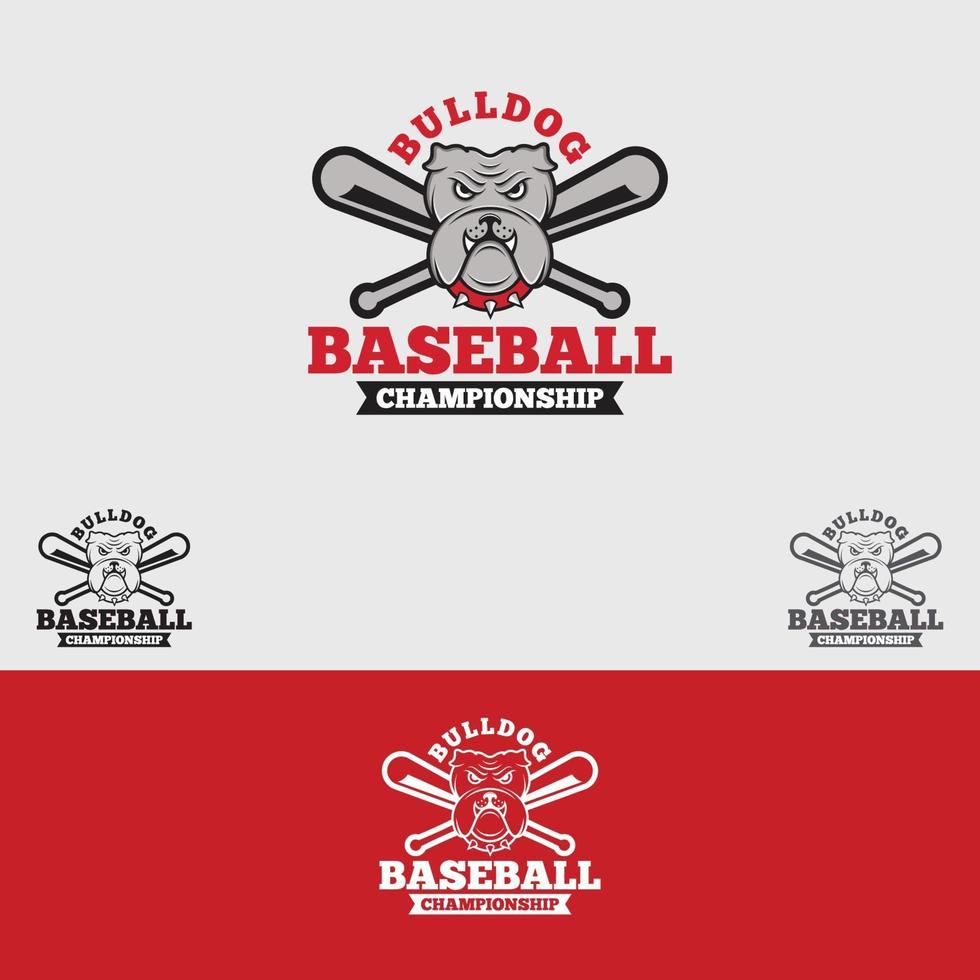 modèle de conception de logo de baseball vecteur