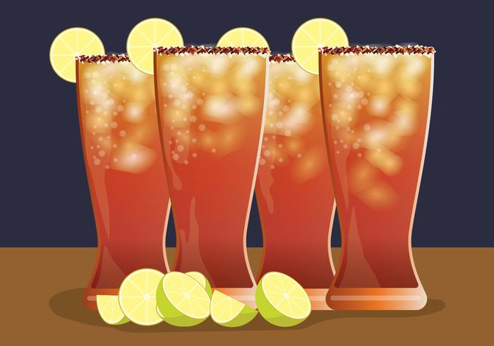 Michelada Illustration vectorielle vecteur