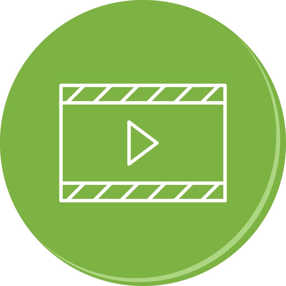 icône de vecteur vidéo et animation unique