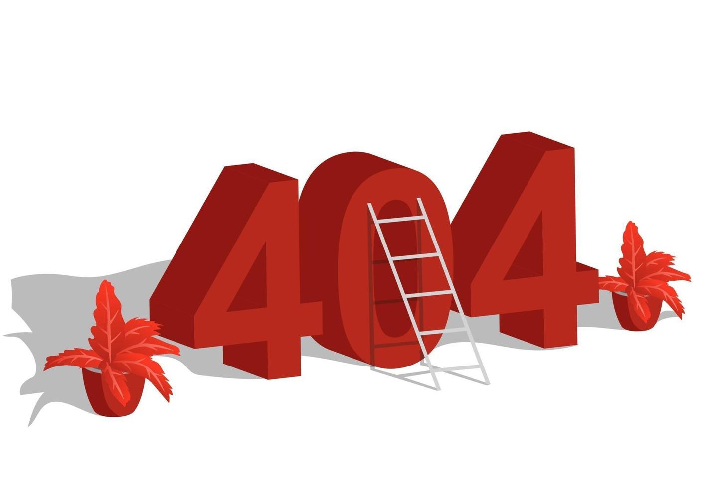 page 404, modèle de conception introuvable vecteur