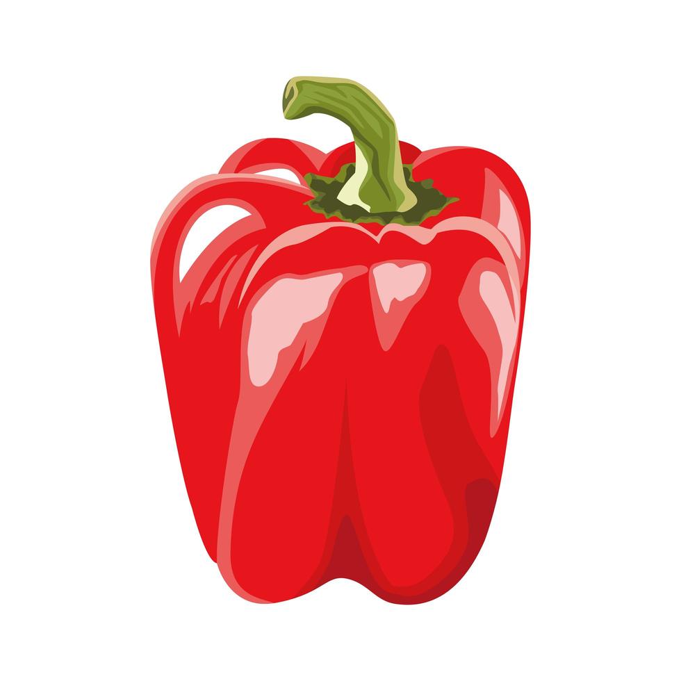 icône de poivre sain de légumes frais vecteur