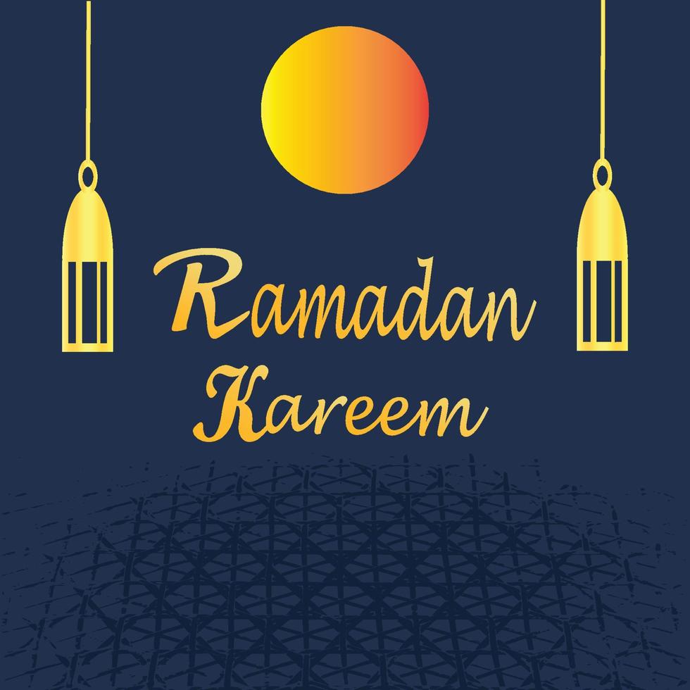 Ramadan kareem affiche Contexte vecteur illustration conception salutation carte. social médias Publier modèle ramadhan moubarak. content saint Ramadan. le mois de jeûne pour les musulmans