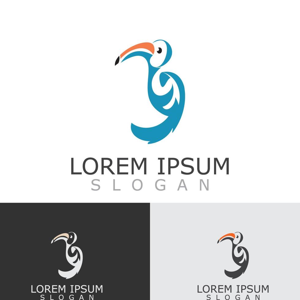 toucan Facile logo conception image oiseau vecteur illustration