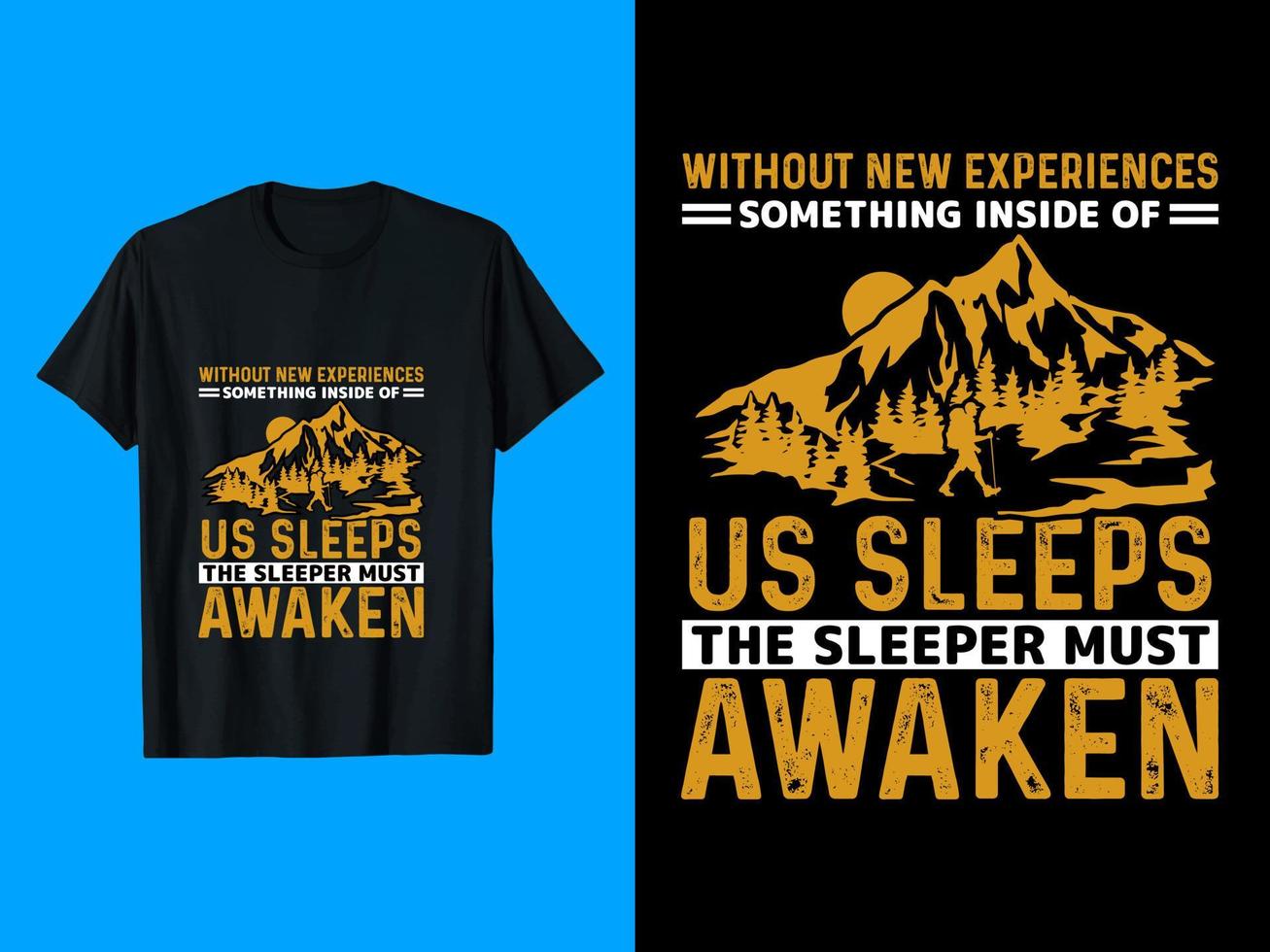 nous dort, typographie, vecteur T-shirt conception