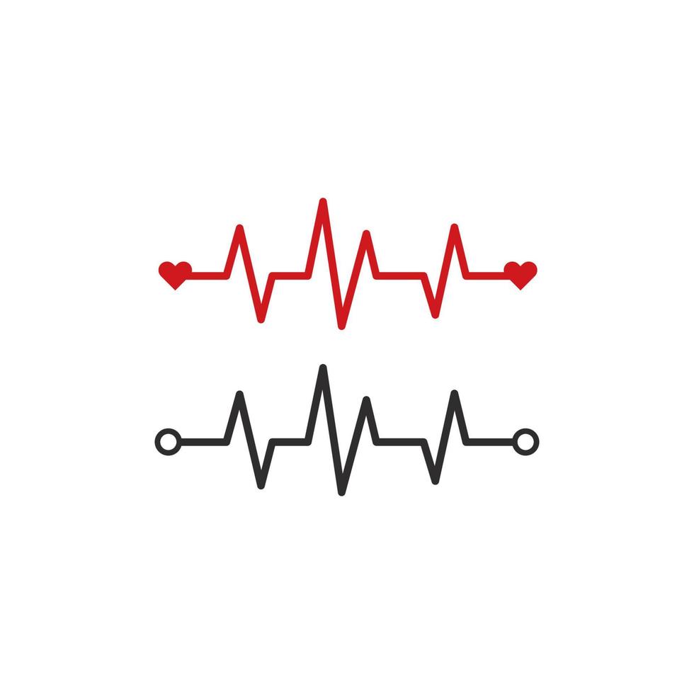 illustration vectorielle d'icône de cardiogramme de battement de coeur vecteur