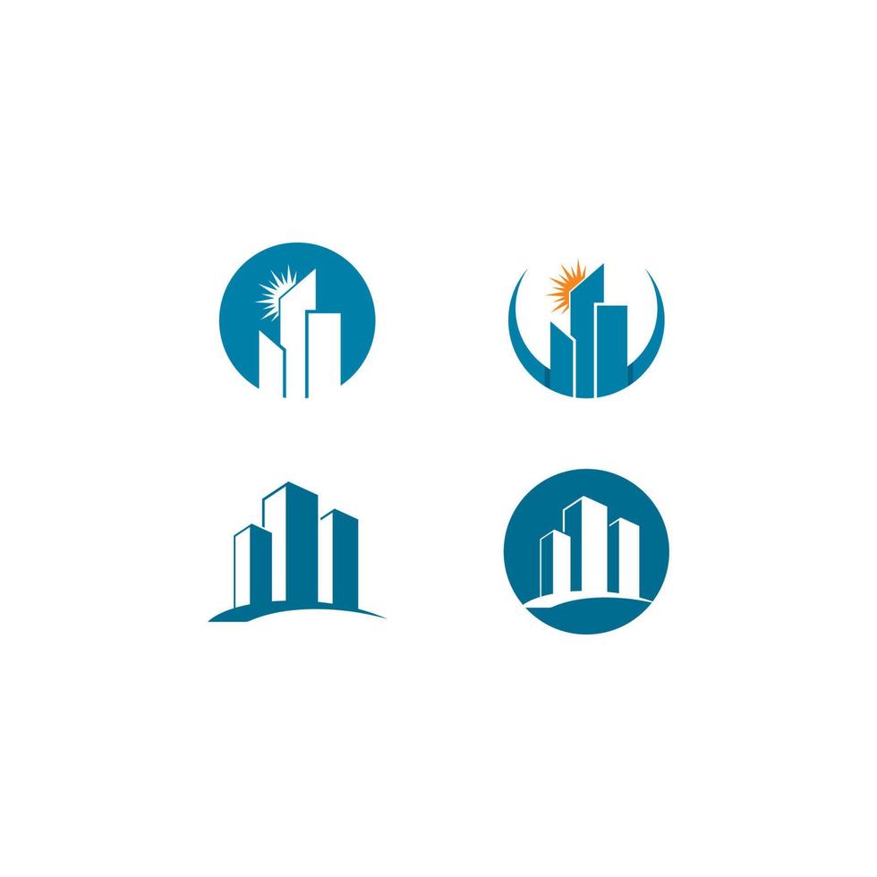 bâtiment logo vecteur icône illustration