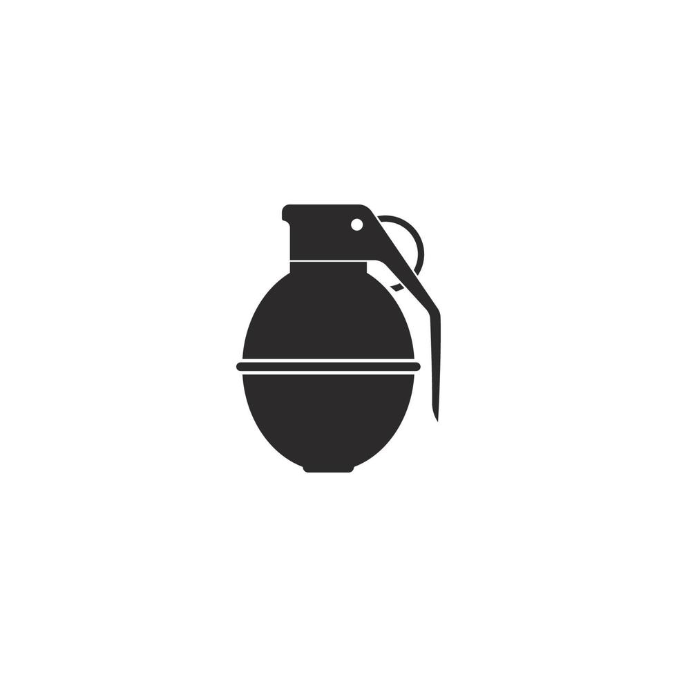 grenade icône dans plat illustration vecteur