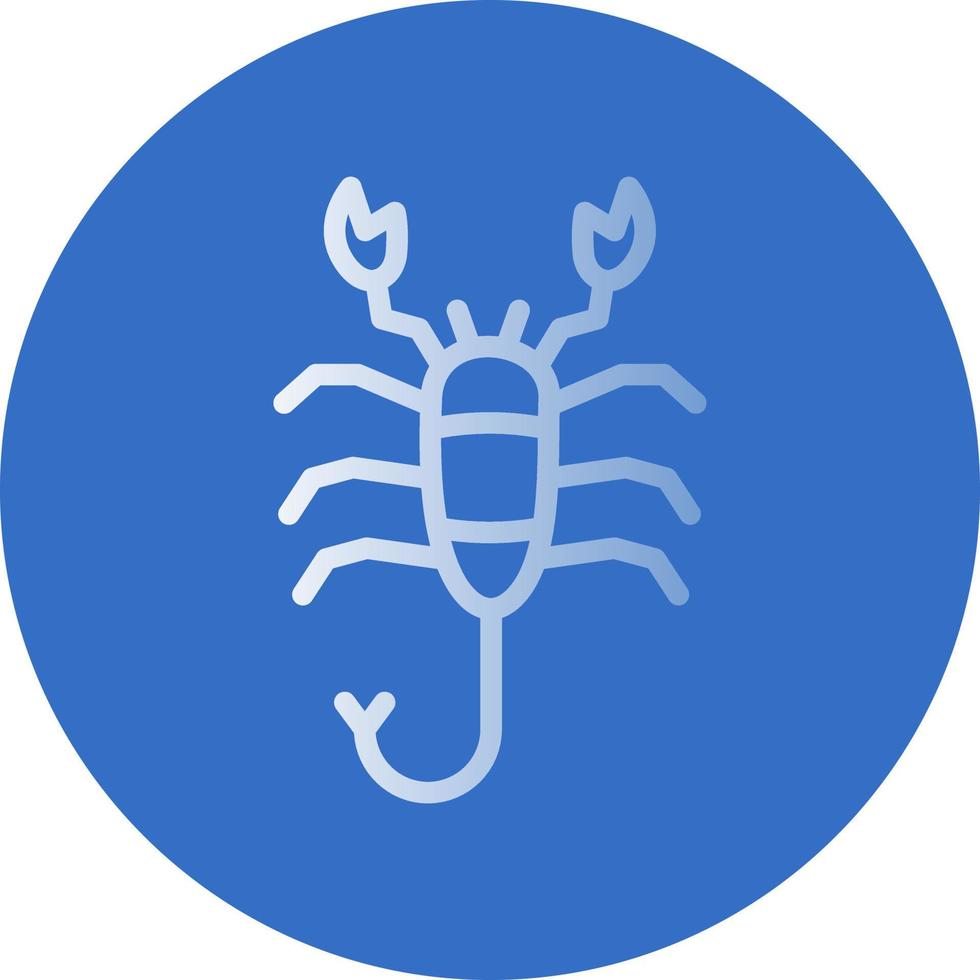 conception d'icône de vecteur de scorpion