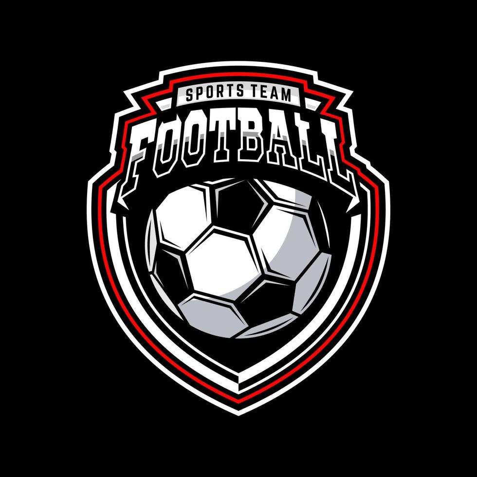 Football sport équipe logo illustration vecteur