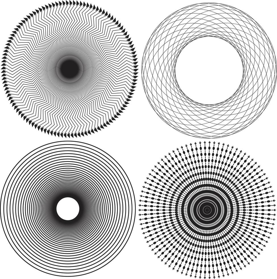 Facile 4 cercle type modèle vecteur. vecteur