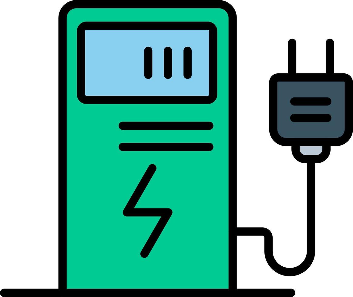 électrique charge vecteur icône