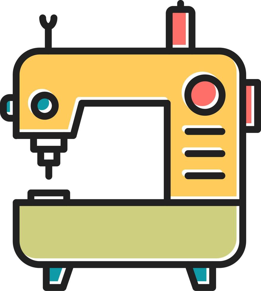 icône de vecteur de machine à coudre