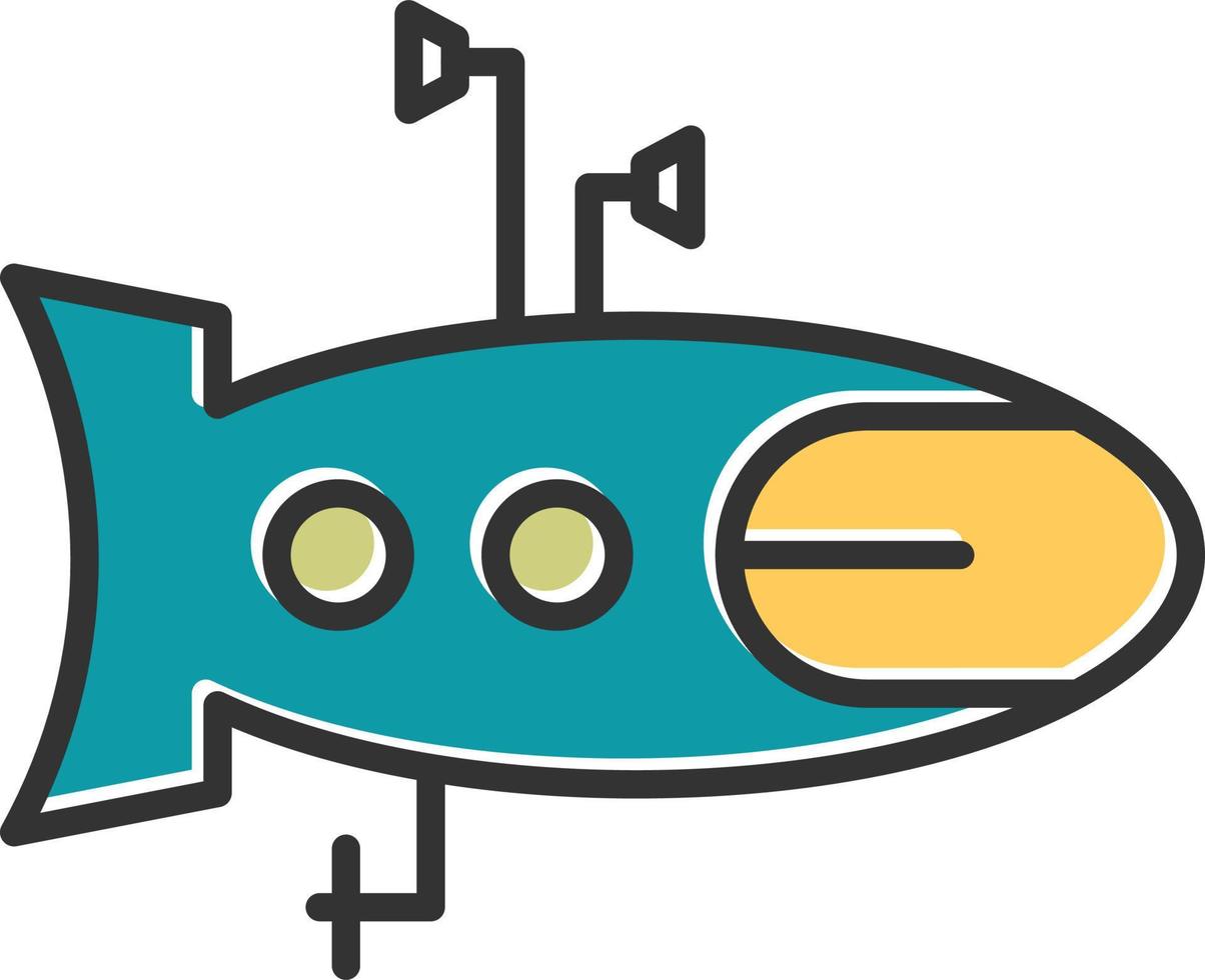 icône de vecteur sous-marin