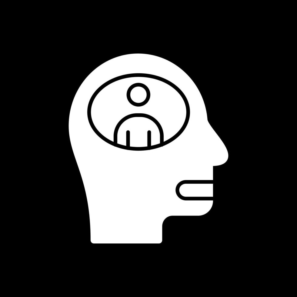 conception d'icône de vecteur de schizophrénie