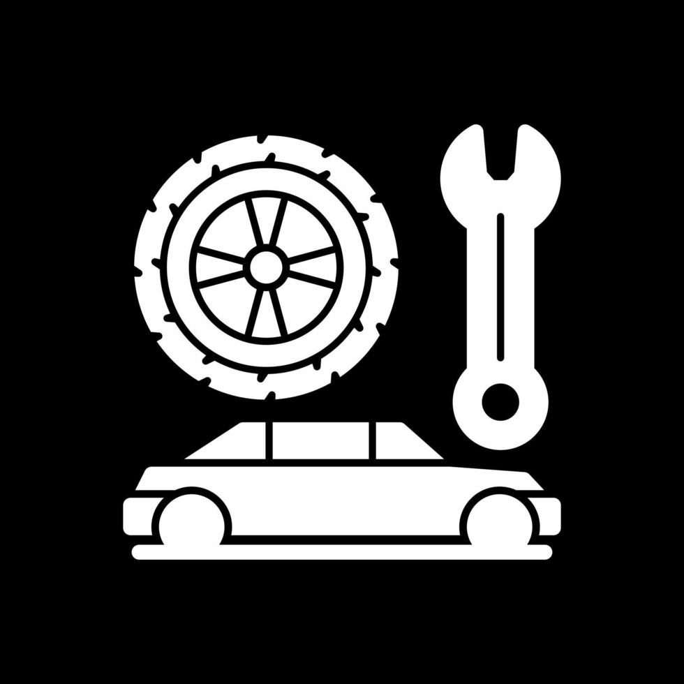 conception d'icône de vecteur de service de voiture