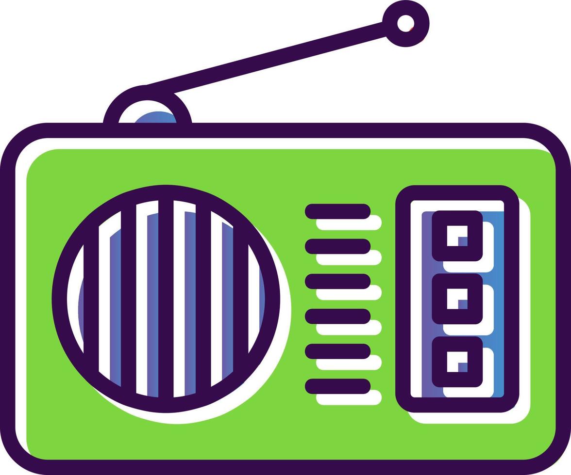 conception d'icône de vecteur de radio