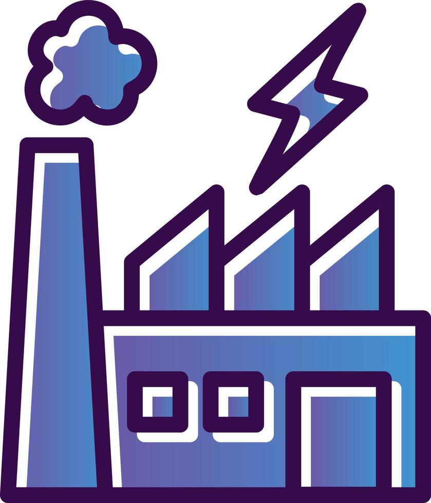 conception d'icône de vecteur de centrale électrique