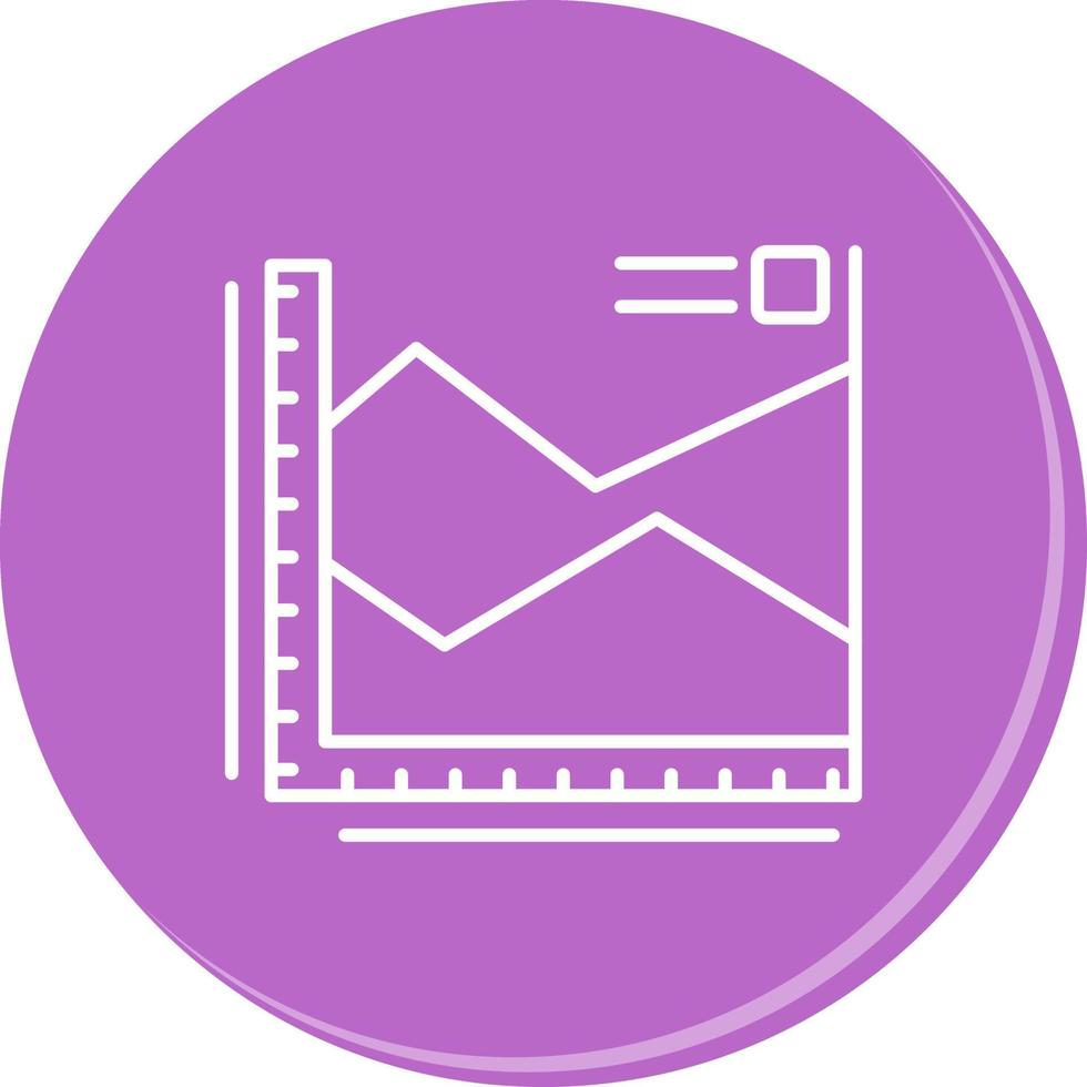 icône de vecteur de graphique spline