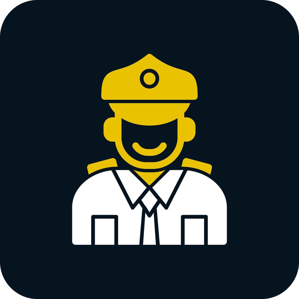 conception d'icône de vecteur de policier