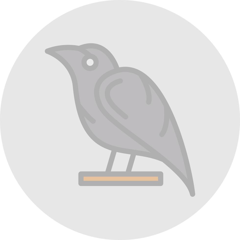 conception d'icône de vecteur de corbeau