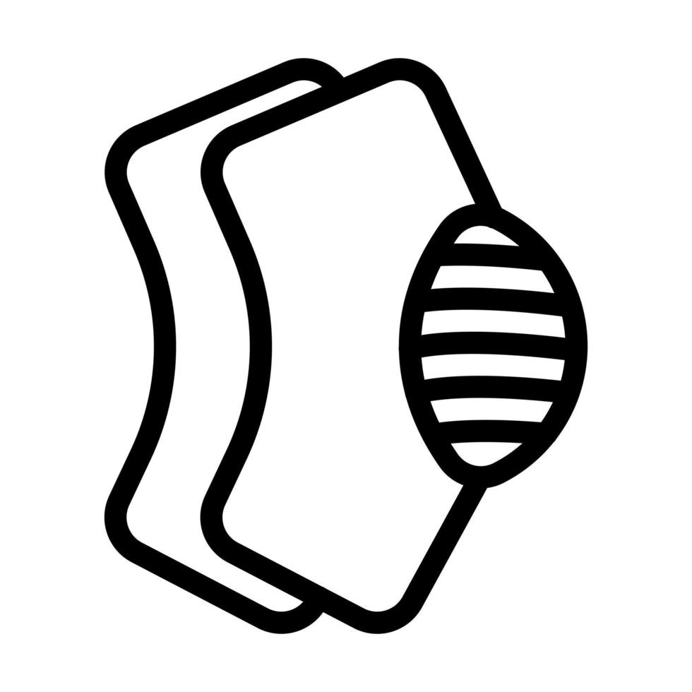le genou tampon icône conception vecteur