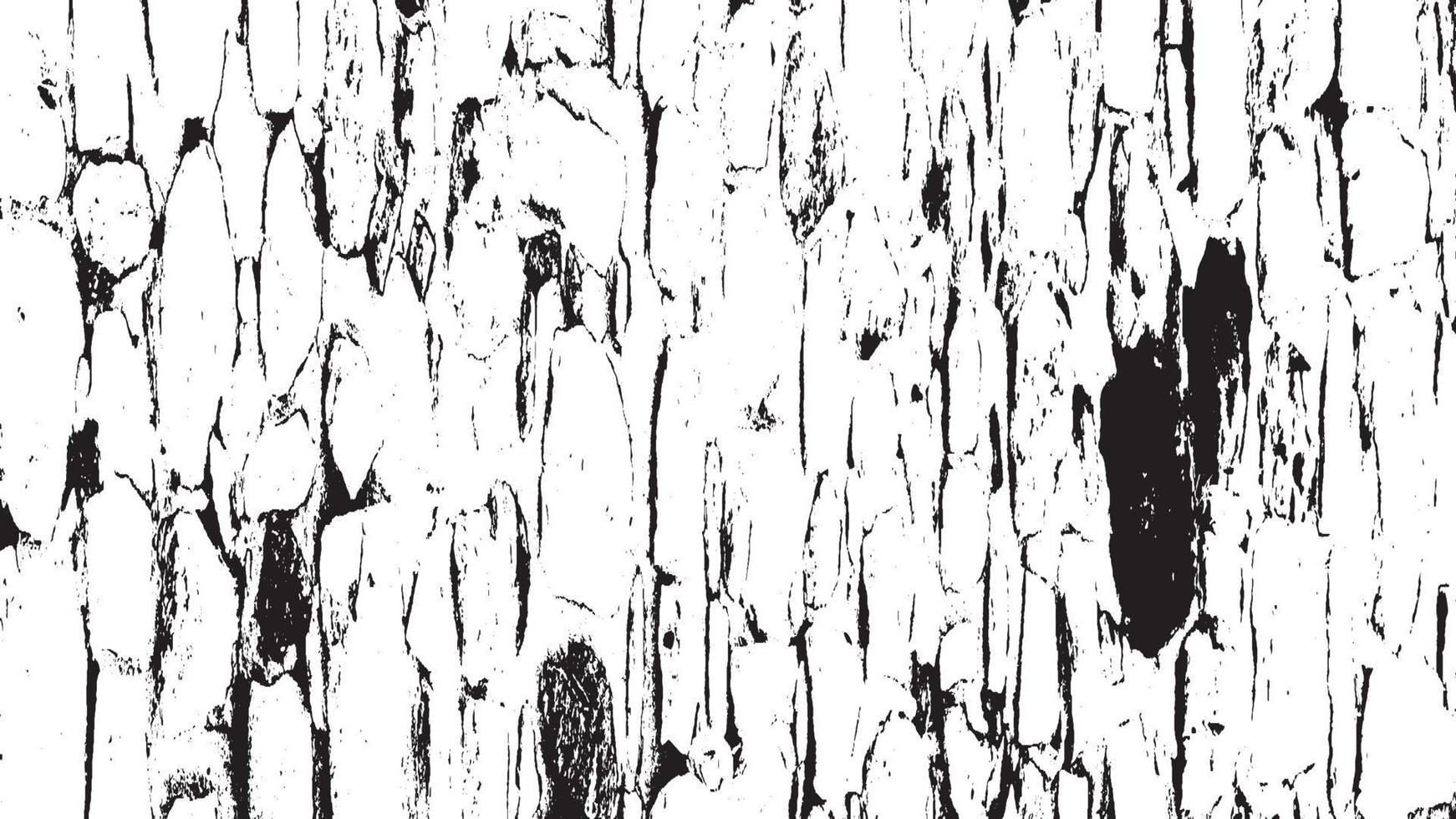 texture de superposition en détresse, arrière-plan grunge noir blanc abstrait, saleté en détresse vectorielle, texture de copeaux, fissures, rayures, éraflures, poussière, saleté. vecteur
