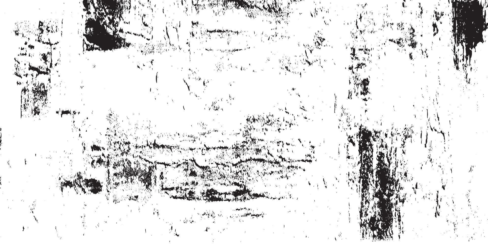 grunge texture effet. affligé recouvrir rugueux texturé. abstrait ancien monochrome. noir isolé sur blanc Contexte. graphique conception élément demi-teinte style concept pour bannière, prospectus, affiche vecteur