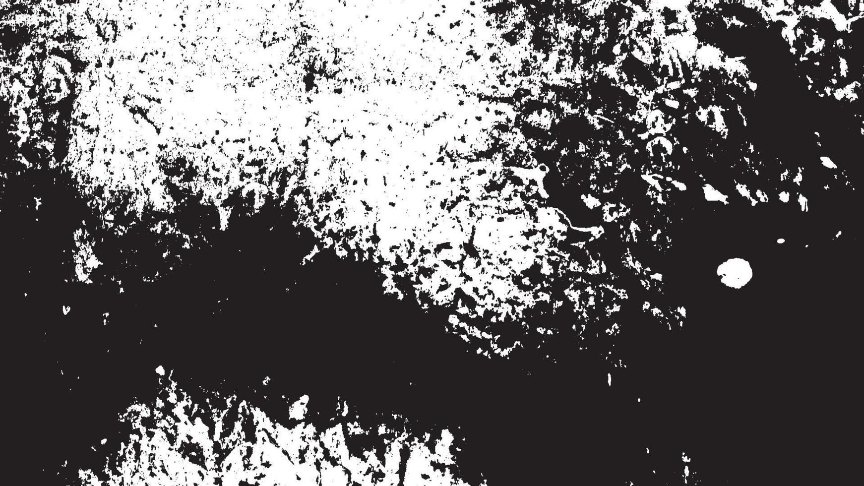 texture de superposition en détresse, arrière-plan grunge noir blanc abstrait, saleté en détresse vectorielle, texture de copeaux, fissures, rayures, éraflures, poussière, saleté. vecteur