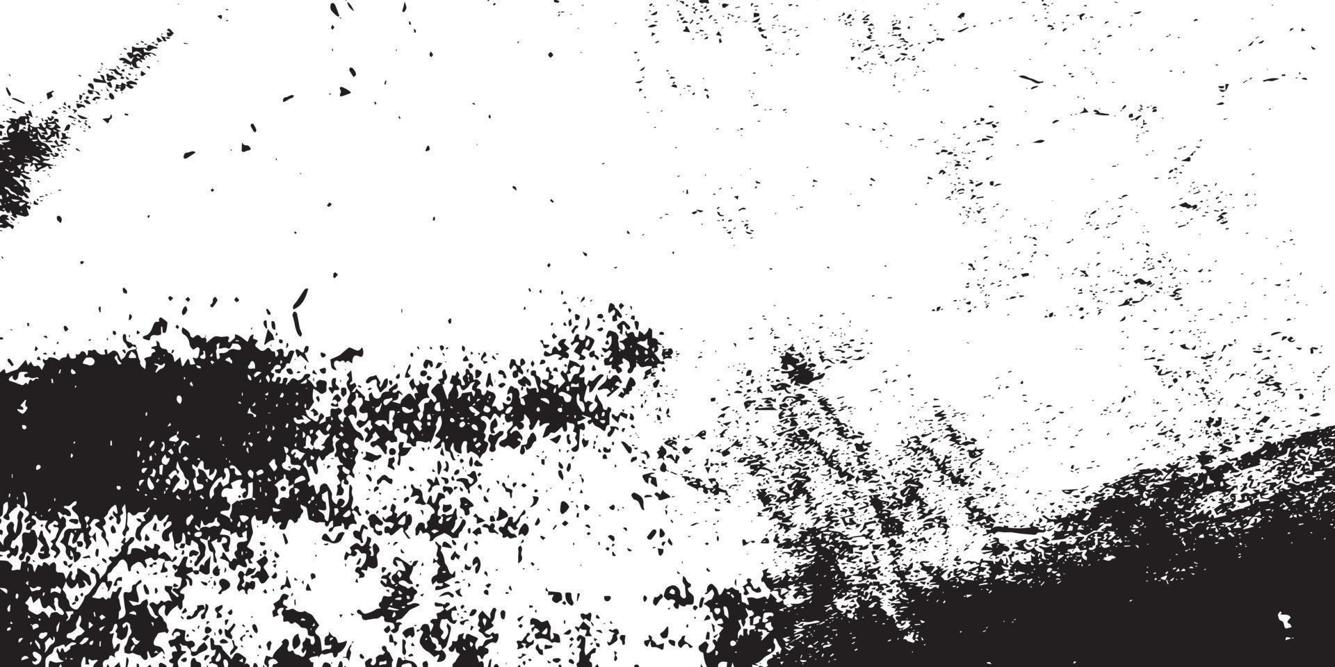 grunge texture effet. affligé recouvrir rugueux texturé. abstrait ancien monochrome. noir isolé sur blanc Contexte. graphique conception élément demi-teinte style concept pour bannière, prospectus, affiche vecteur