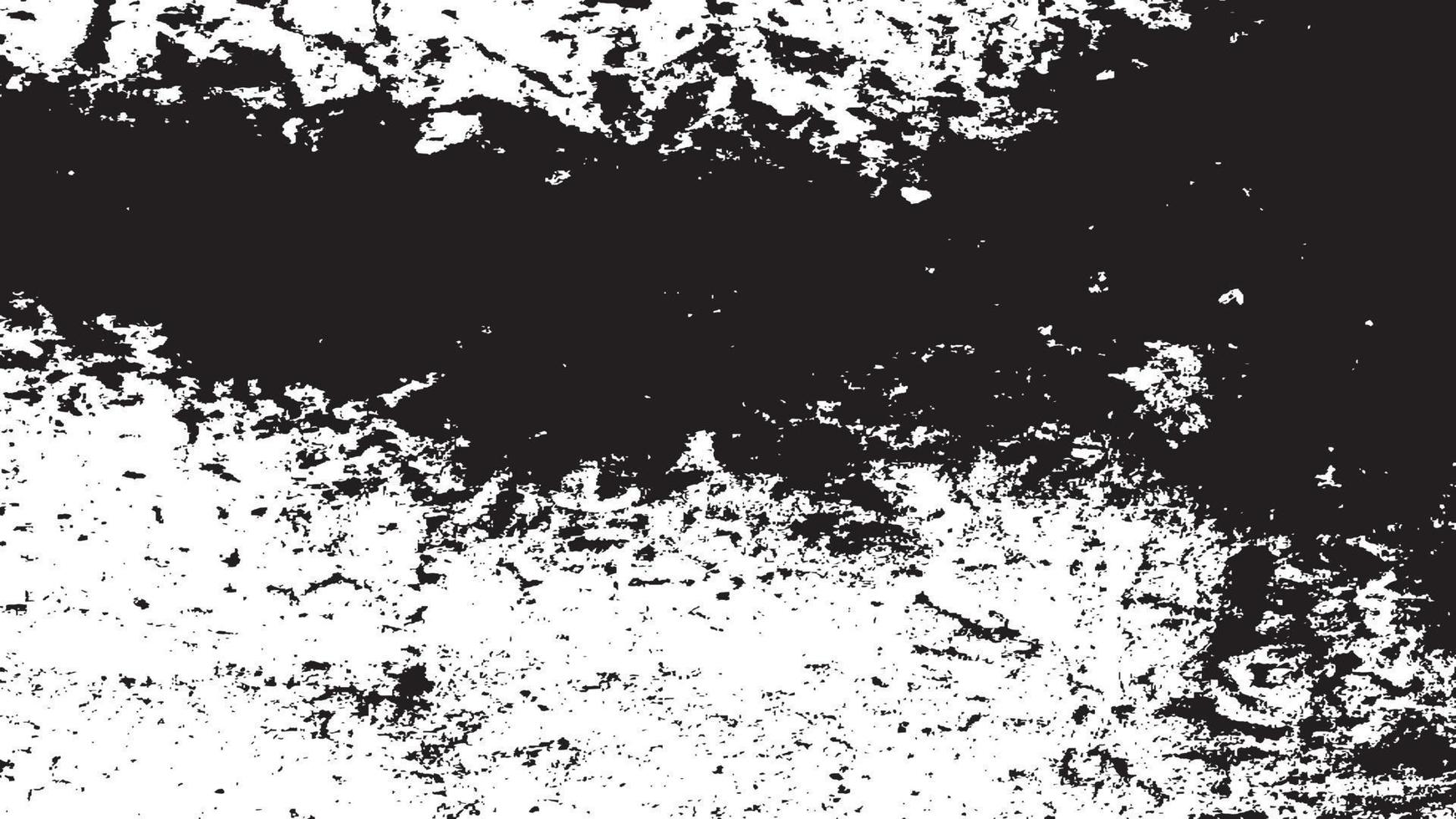 texture de superposition en détresse, arrière-plan grunge noir blanc abstrait, saleté en détresse vectorielle, texture de copeaux, fissures, rayures, éraflures, poussière, saleté. vecteur