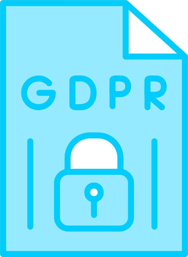 GDPR vecteur icône